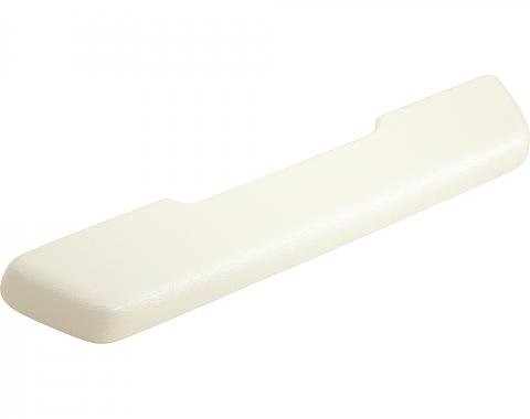 1968-72 Buick, Chevrolet, Oldsmobile, Pontiac, Front Arm Rest Pad, Urethane Reproduction, 12" Length, LH, White