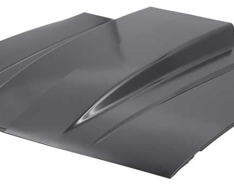 OER 1982-92 Camaro, Cowl Induction Hood, with 4" Rise, without Center Ridge, Stamped Steel, EDP Coated 1668294