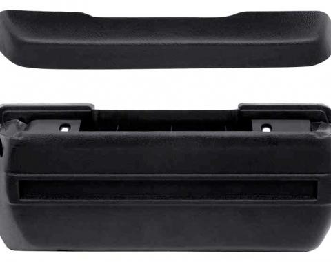 Redline Restomotive® 1968-1972 GM Car Standard Black Front Arm Rest Kit