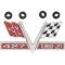 OER 1966-67 Impala, Bel Air, Biscayne, Caprice, "427 Turbo Jet" Front Fender Emblem, Each, GM Licensed 3878607
