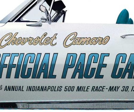 1967 Camaro, Indianapolis 500 Pace Car Door Decal Set, RH & LH Doors: Pair