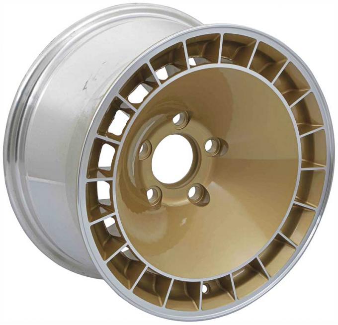 OER 1979-81 Pontiac Firebird, Trans Am, Turbine Aluminum Wheel, 15" X 8", Gold Finish, Each 10013036