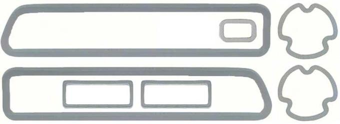OER 1969 Camaro Rally Sport, Park Lamp, Tail Light, License Lamp Gasket Set, 7 Piece Set K727