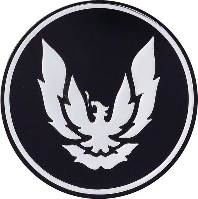 1982-92 Firebird, GTA Center Wheel Cap Medallion, Silver / Black, Each