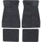 OER 1973-93 GM, Rubber Floor Mat Set, with GM Logo, Factory Style, Set of 4, Black CM65101