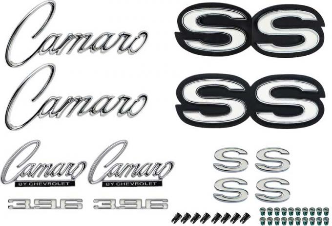 OER 1969 Camaro SS-396 Exterior Emblem Kit, with RS Option *R1087