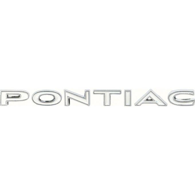 OER 1967-69 Pontiac Firebird, "P-O-N-T-I-A-C" Trunk Lid & Tail Panel Emblem, with Hardware, GM Licensed K757