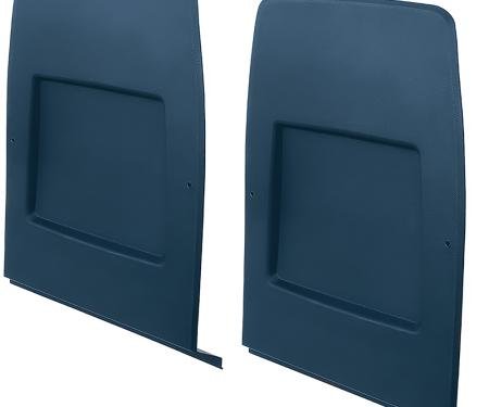 1971-78 Camaro, Firebird, 1973-79 Nova, X-Body, 1971-80 H-Body, Bucket Seat Back Panel Set, Dark Blue