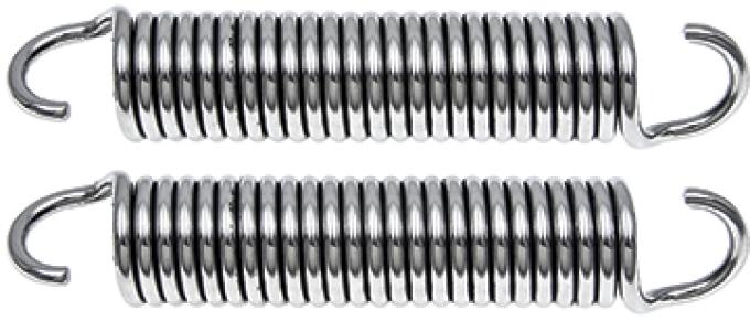 OER 1970-81 Camaro, 71-81 Firebird, Hood Hinge Springs, Polished Stainless, RH & LH, Pair 153099