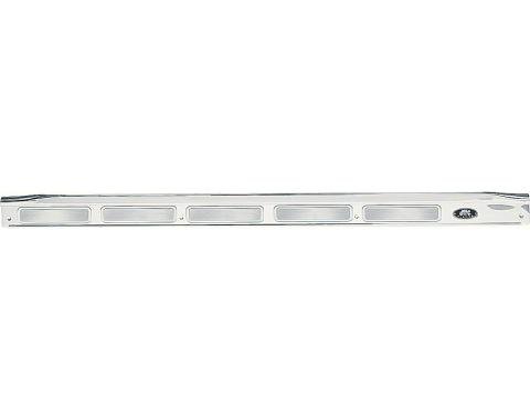 OER 1970-81 Camaro, Firebird, Door Sill Plate, Rivited Emblem, with Chrome Screws, Drivers Side 9819034