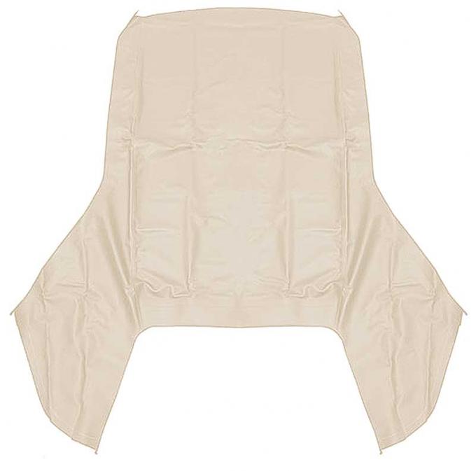 1967-69 Camaro, Firebird, Convertible Top Only, for 2 Piece Glass Window, Pinpoint Grain Vinyl, Beige