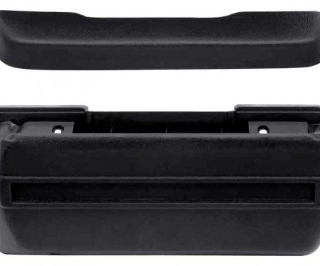 Redline Restomotive® 1968-1972 GM Car Standard Black Front Arm Rest Kit