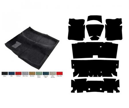 OER 1976-81 F-Body Cutpile Carpet/Underlay Kit W/O Console Black *R2801