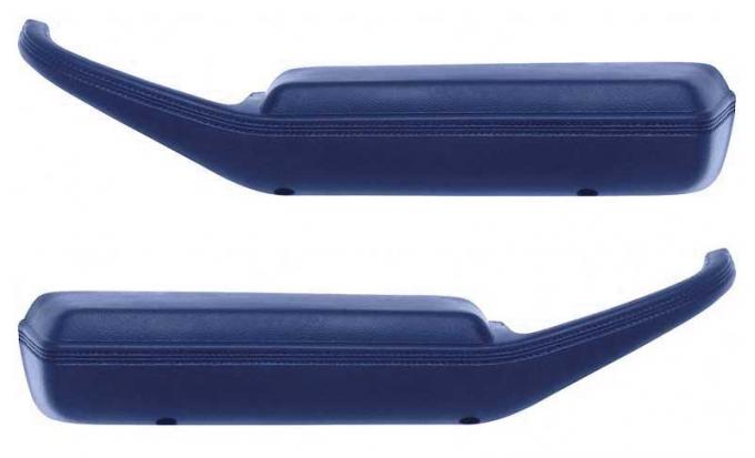 OER 1974-81 Camaro / Firebird Arm Rest Pad / Door Pull Handles - Dark Blue - Pair K74112