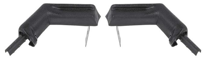 OER 1967 Camaro, Firebird, Door Jamb Molding End Caps, Black, Pair K516