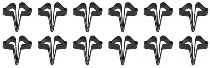 OER 1967-69 Camaro, Firebird, Rear Headliner Mounting Strip Clip Set, Coupe, 12 Piece Set A9100110