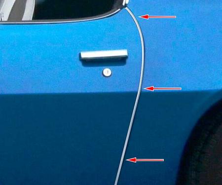 OER 1970-81 Camaro/ Firebird Door Edge Guard Moldings K9345