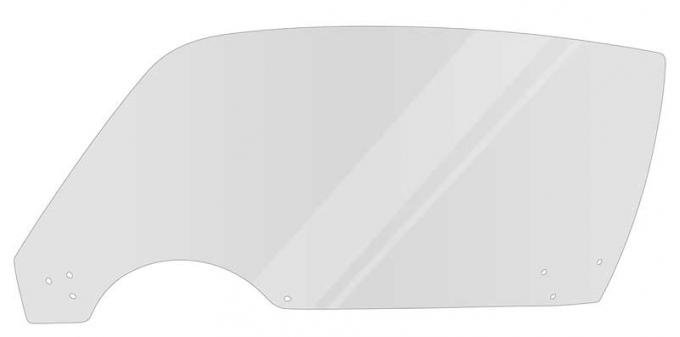OER 1970-81 Camaro, Firebird, Front Door Window Glass, Clear, LH Driver Side FD4704