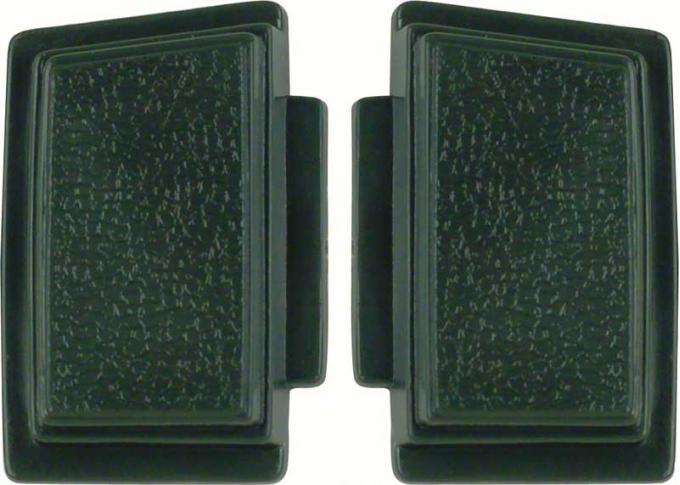1969-70 Chevrolet, Steering Wheel Horn Buttons, Dark Green, Pair