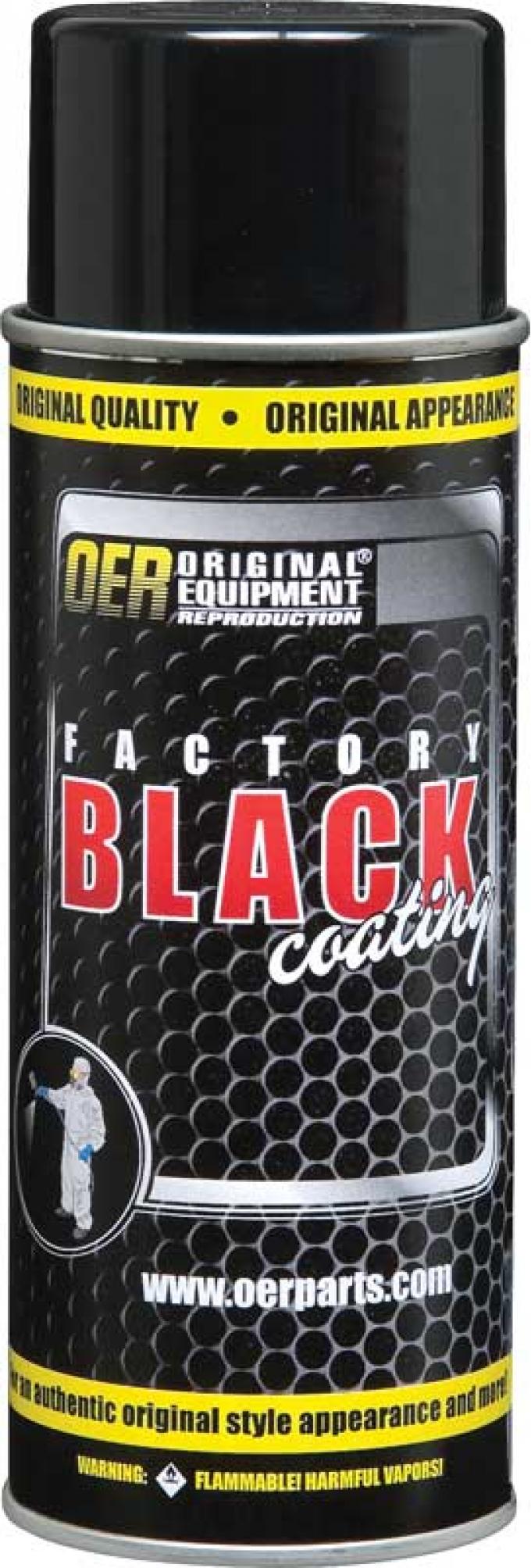 OER Factory Black Paint, Ultra Flat Black, 16 Oz Aerosol Can (Net Wt. 12 Oz.) K89540