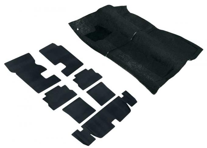 OER 1976-81 F-Body With Console Black Molded Cut Pile Carpet And Underlay Set *R2201