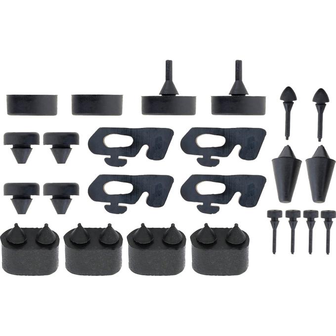 1969 Camaro RS, Rubber Stopper Kit, for Rally Sport Models, 22 Piece Set