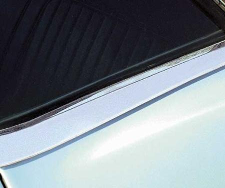 1968 Chevy Camaro, Outer Quarter Ledge Reveal Moldings, Convertible, Pair, GM Licensed