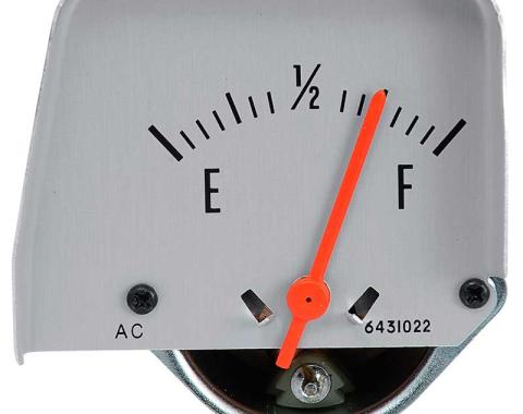 OER 1968-69 Camaro, Console Fuel Gauge, Silver Face, GM Licensed 6431423