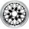 OER 1970-81 Trans Am, Snowflake Wheel, 17" X 9", 5-1/8" Backspacing, Offset +3mm, 5x4-3/4" Lug Pattern, Black, Each 251793