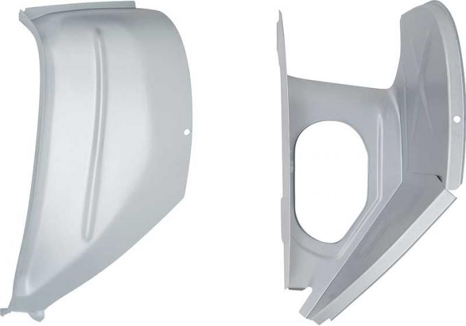 OER 1967-69 Camaro, Firebird, Outer and Inner Cowl Panels, RH Passenger Side, Silver Weld-Thru Primer C11025W