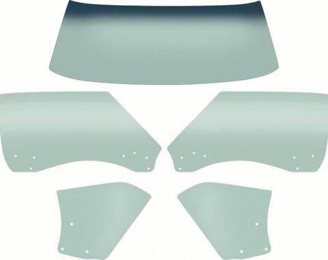 OER 1968-69 Camaro / Firebird Convertible 5 Piece Tinted Glass Kit *E353T