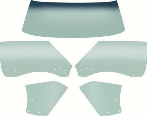 OER 1968-69 Camaro / Firebird Convertible 5 Piece Tinted Glass Kit *E353T