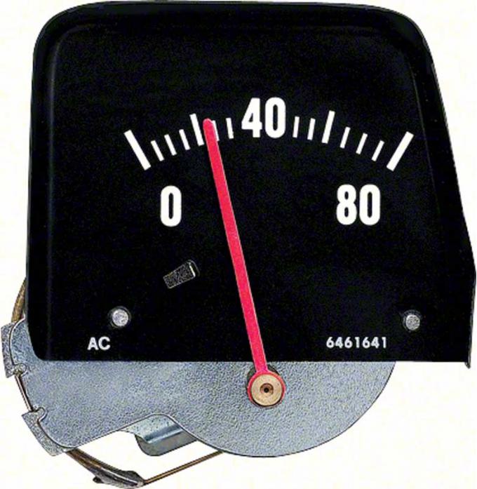 OER 1968-76 Chevy II Nova, Console Oil Pressure Gauge, Black, Mechanical, GM Licensed 6462896
