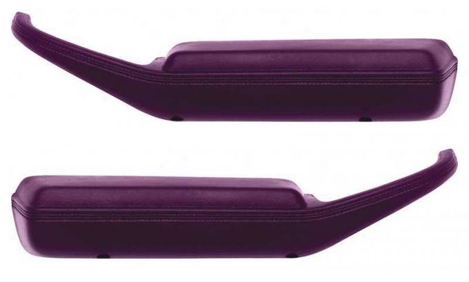 OER 1974-81 Camaro / Firebird Arm Rest Pad / Door Pull Handles - Dark Carmine Red - Pair K74129