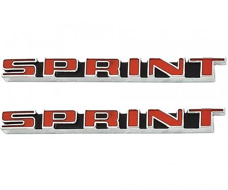 OER 1968-69 Pontiac Firebird "Sprint" Rocker Panel Emblems, Pair F859571