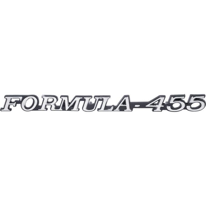 1972-75 Pontiac Firebird, "Formula 455" Front Fender Emblem, Each