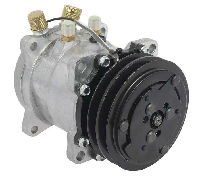 OER Sanden 507 Style A/C Compressor w/ 2Groove VBelt Clutch Pulley