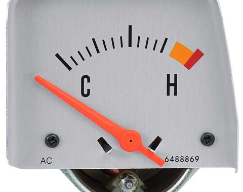 OER 1968-69 Camaro, Console Temperature Gauge, Silver Face, GM Licensed 6489836