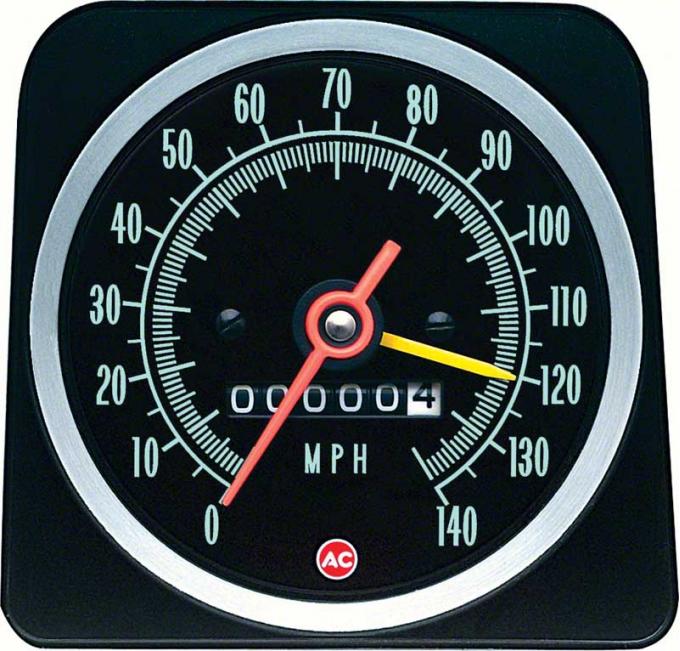 OER 1969 Copo Camaro with Speed Warning 140 MPH Speedometer 6492576