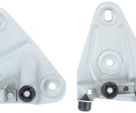 OER 1968-69 Camaro, Firebird, Door Window Plate & Roller Set, LH Drivers Side 152748