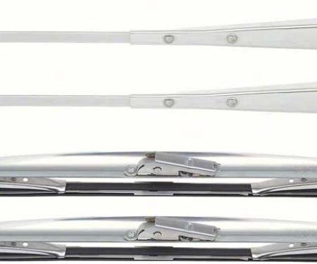 1967-69 Camaro,Firebird, Windshield Wiper & Blade Set, with "Aero" 15" Blades