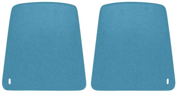 OER 1968 Camaro Medium Blue Bucket Seat Back Panels K1075