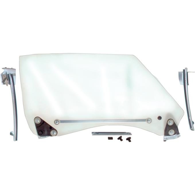 1968-69 Camaro, Firebird, Door Window Glass Assembly, Clear Glass, Passenger Side