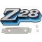 OER 1978 Camaro, Z28 Nameplate Front Grill Emblem, Blue / Light Blue 475530