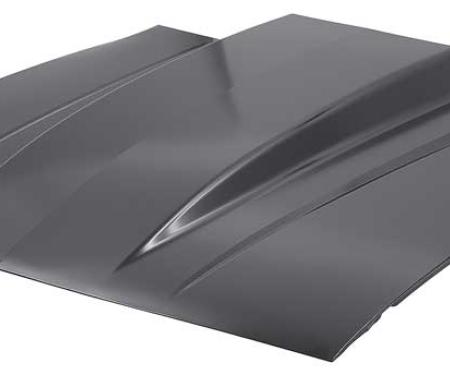 OER 1982-92 Camaro, Cowl Induction Hood, with 4" Rise, without Center Ridge, Stamped Steel, EDP Coated 1668294