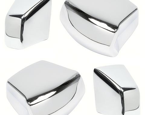 OER 1967-69 Camaro, Firebird, Chrome Bucket Seat Knob Set, RH and LH, 4 Piece *R455
