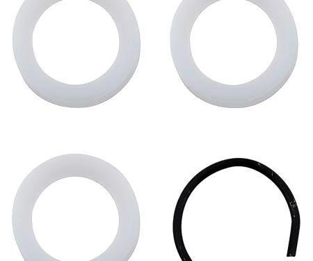 1958-88 Chevrolet, Buick, Oldsmobile Pontiac, Clutch Bell Crank (Z-Bar) Pivot Stud Nylon Seat & Retainer Set, 4 Piece