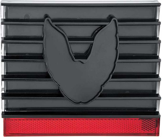 OER 1979-81 Trans Am Fuel Door, with Reflector, Smoke, with Emblem Recess R278146