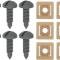 OER 1982-92 Camaro, Firebird, Rear Hatch Screw & Nut Set, Gray, 12 Piece Set F2603