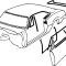 OER 1967 Chevrolet Camaro/Pontiac Firebird, Coupe Weatherstrip Kit, With Reproduction Style Windowfelts, Flat Chrome Bead *R5100